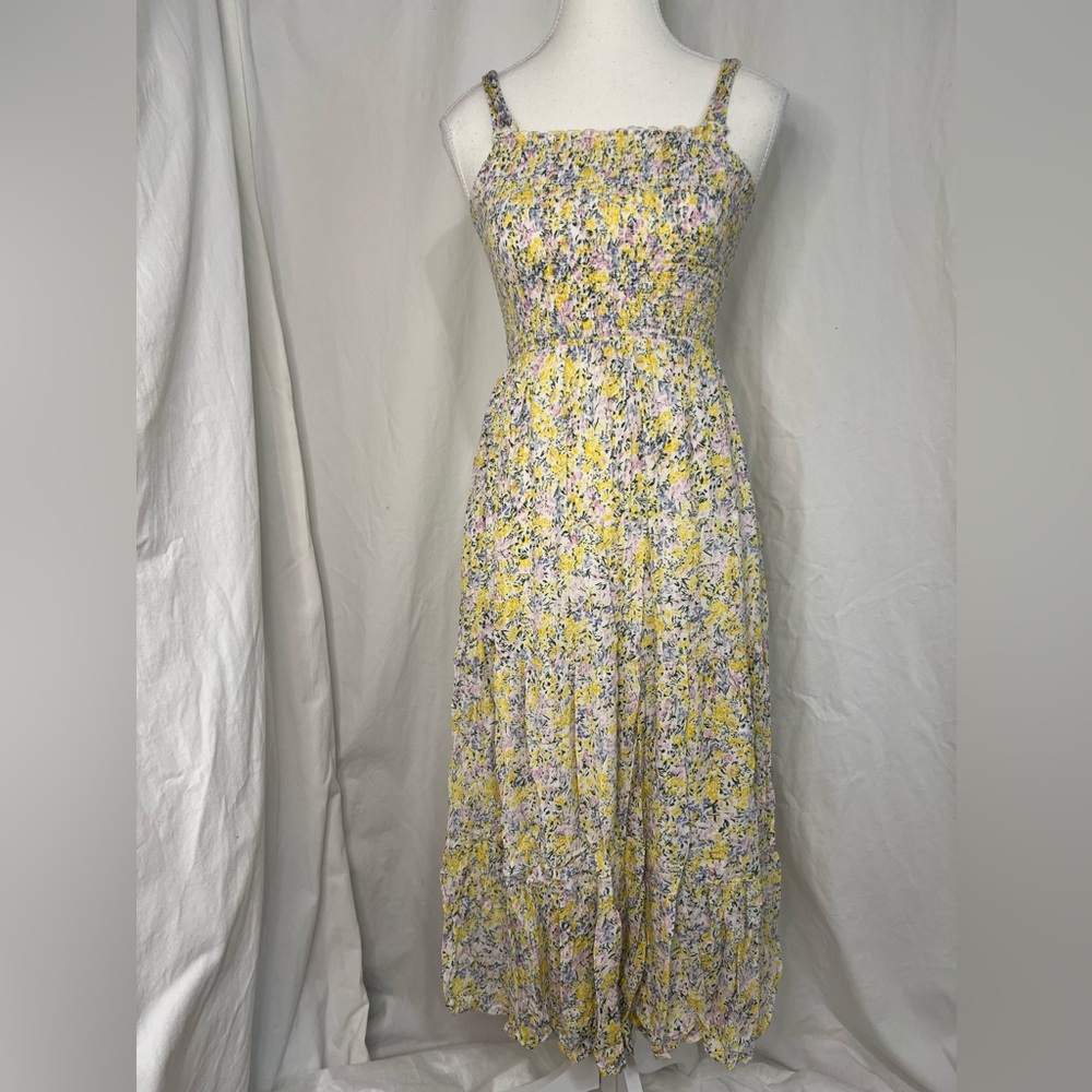 Dex printed maxi dress with gold thread